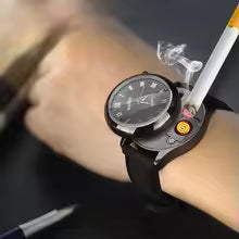New Military USB Lighter Watch Men's